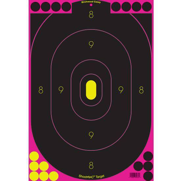 Targets Birchwood Casey Paper BIR 34633          SHOOT-N-C 12X18 SILHT PNK 100PK